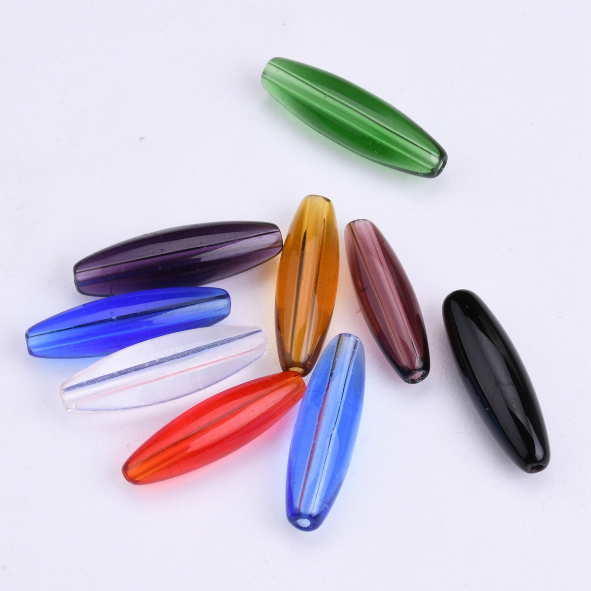 Crimp Bead Tube - 20 buah bentuk tabung Oval 22mm