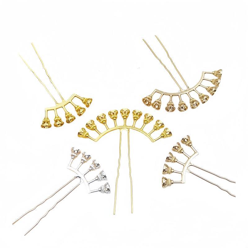 Jewelry Making With Beads - Pin Rambut Lengkung dari Logam dengan