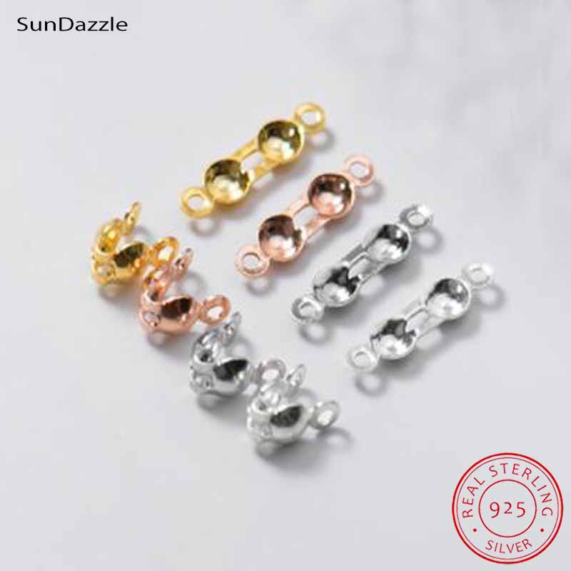 Jewelry Making With Beads - 4pcs Manik-manik Penutup Perak Sterling 925