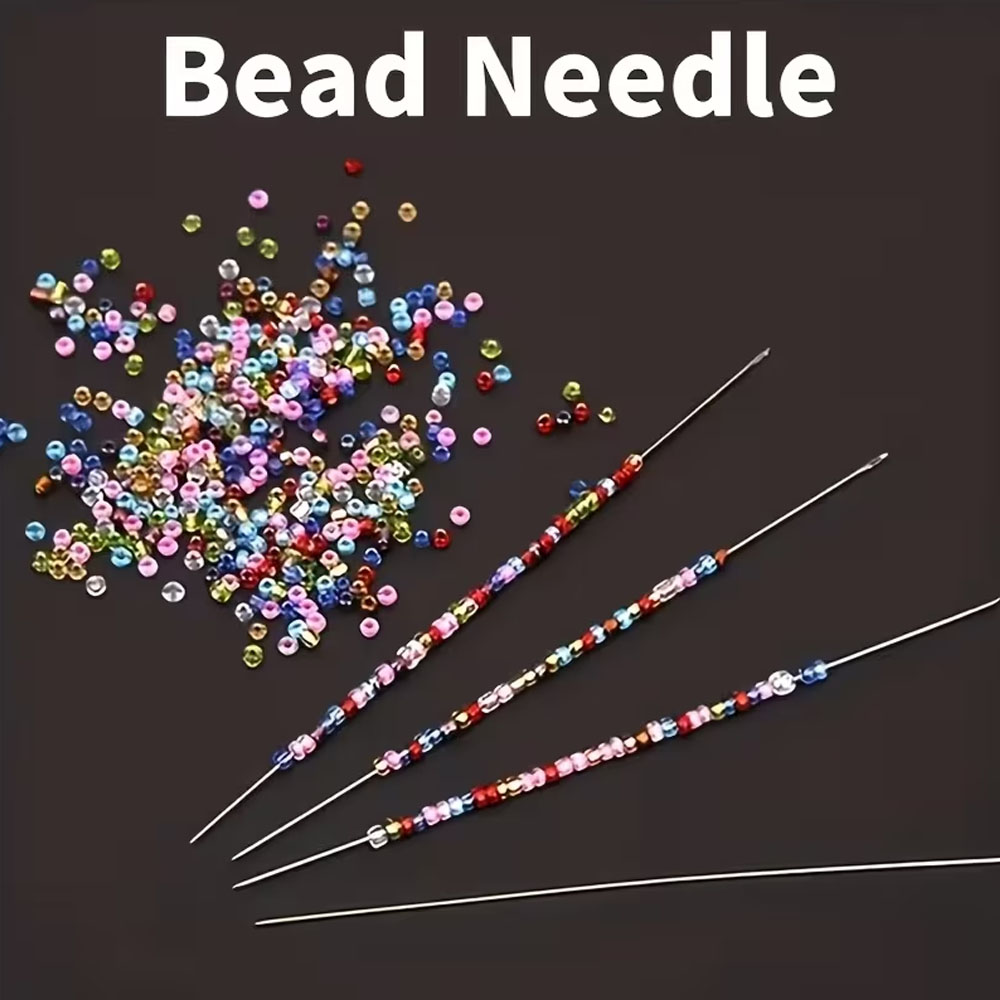 Crimp Bead Tube - 10pcs Jarum Manik-manik Logam untuk Membuat