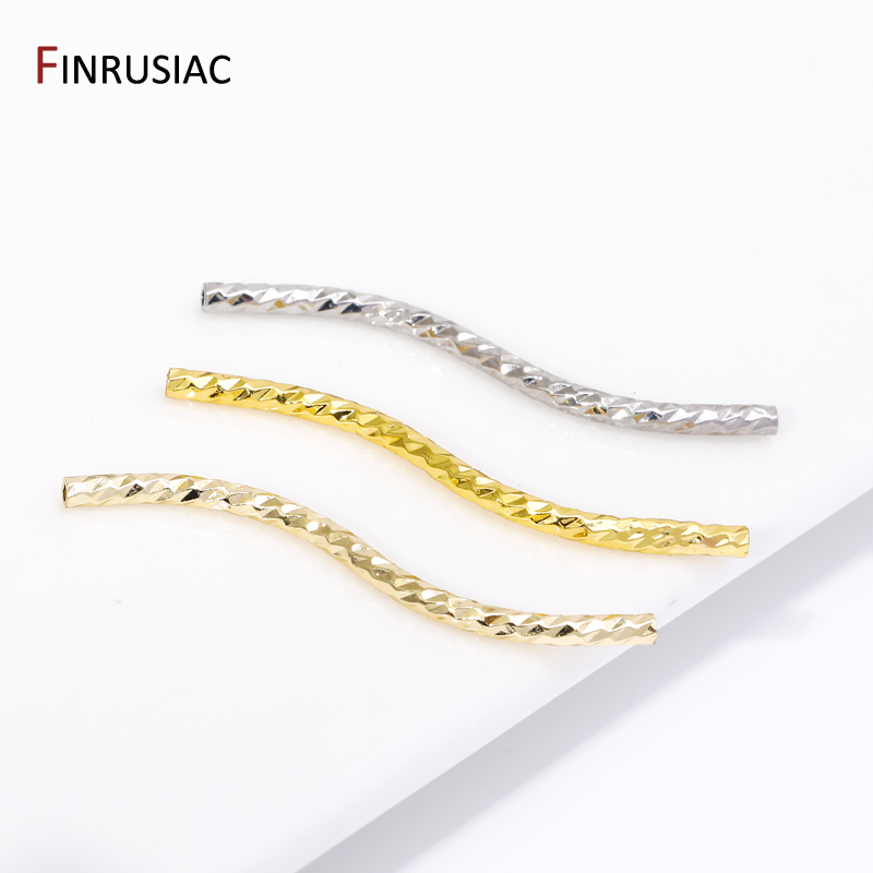 Crimp Bead Tube - Aksesoris manik-manik tabung berbentuk S melengkung