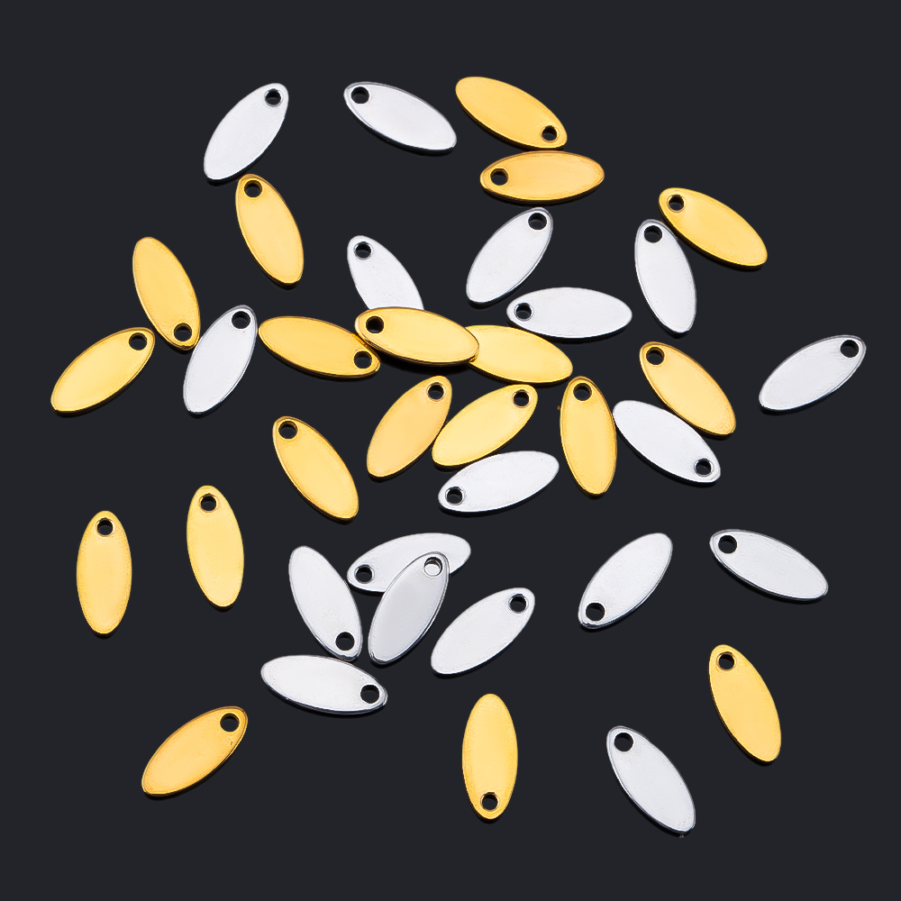 Making Custom Jewelry - 20 Buah Liontin Oval Tag Hewan