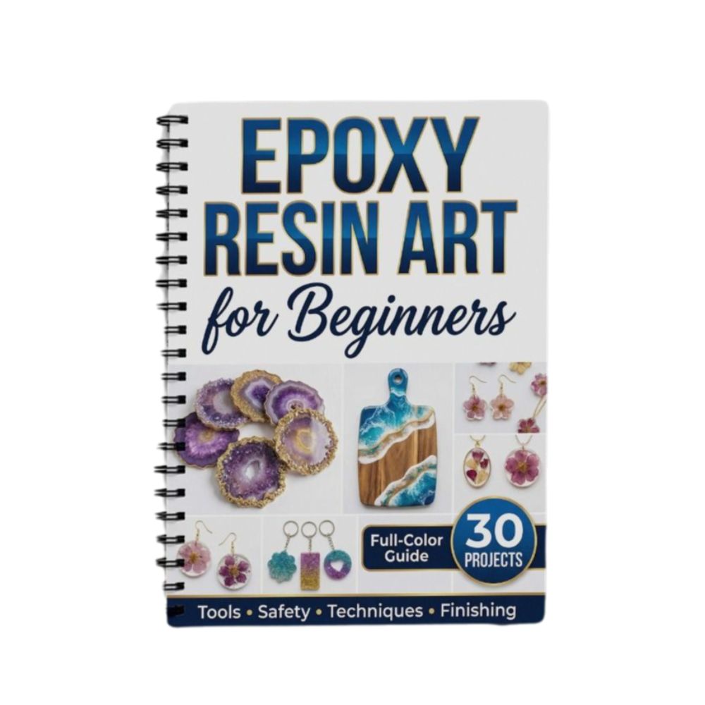 Jewelry Making For Beginners Book - Buku Panduan Seni Resin Epoxy Langkah-demi-Langkah