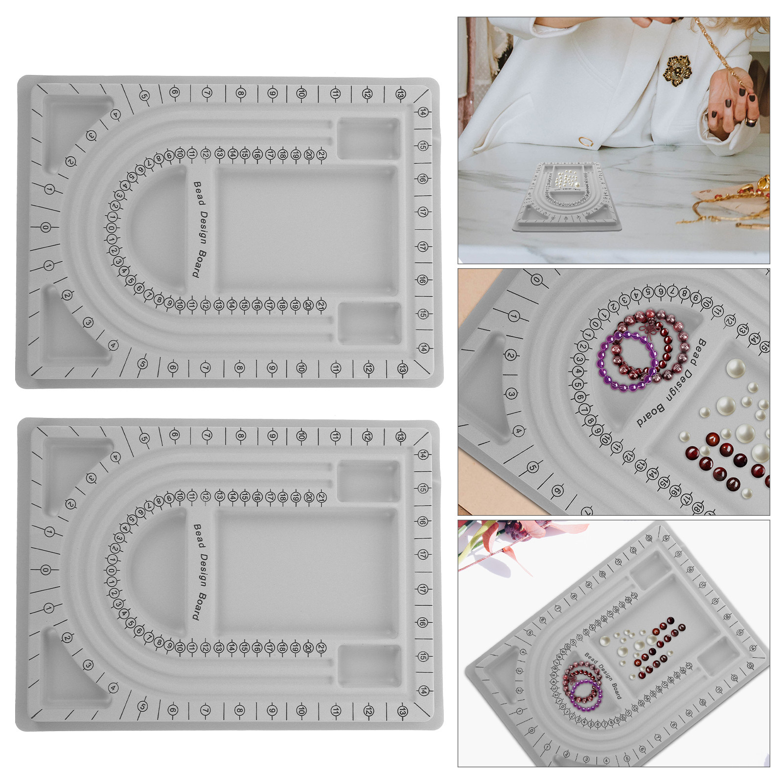 Jewelry Making With Beads - 2 Buah Papan Desain Manik-Manik untuk