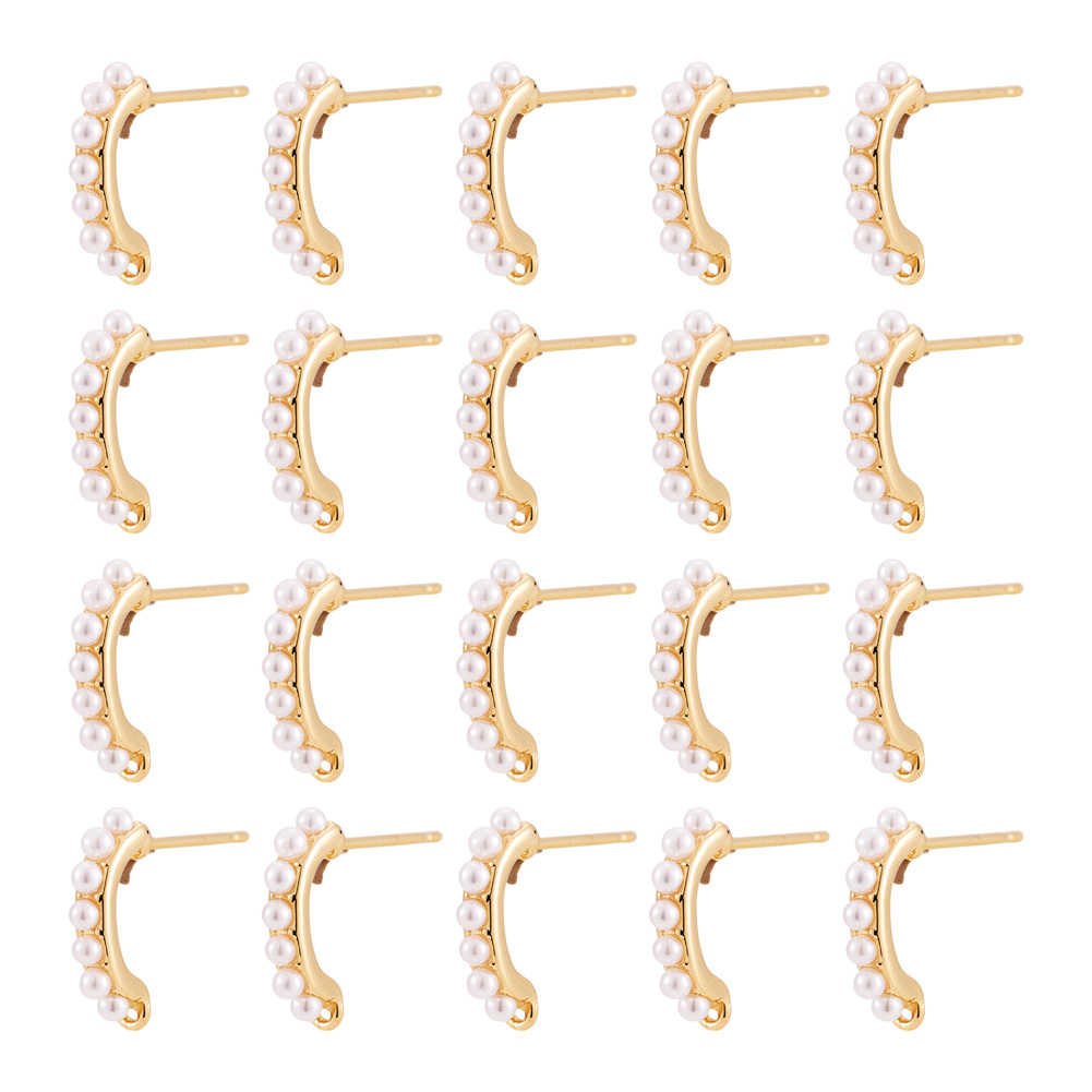 Jewelry Making Set - 30 buah bahan anting-anting kuningan dengan