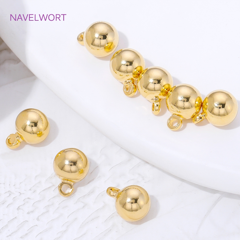 Liontin Bola Bulat Kuningan 3/ - Jewelry Making Items ulasan dan harga