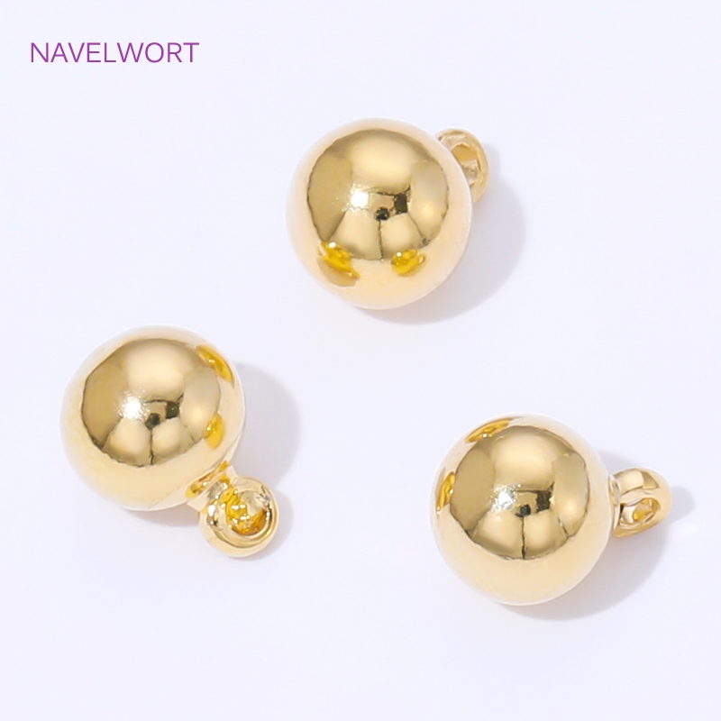 Liontin Bola Bulat Kuningan 3/ - Jewelry Making Items ulasan dan harga