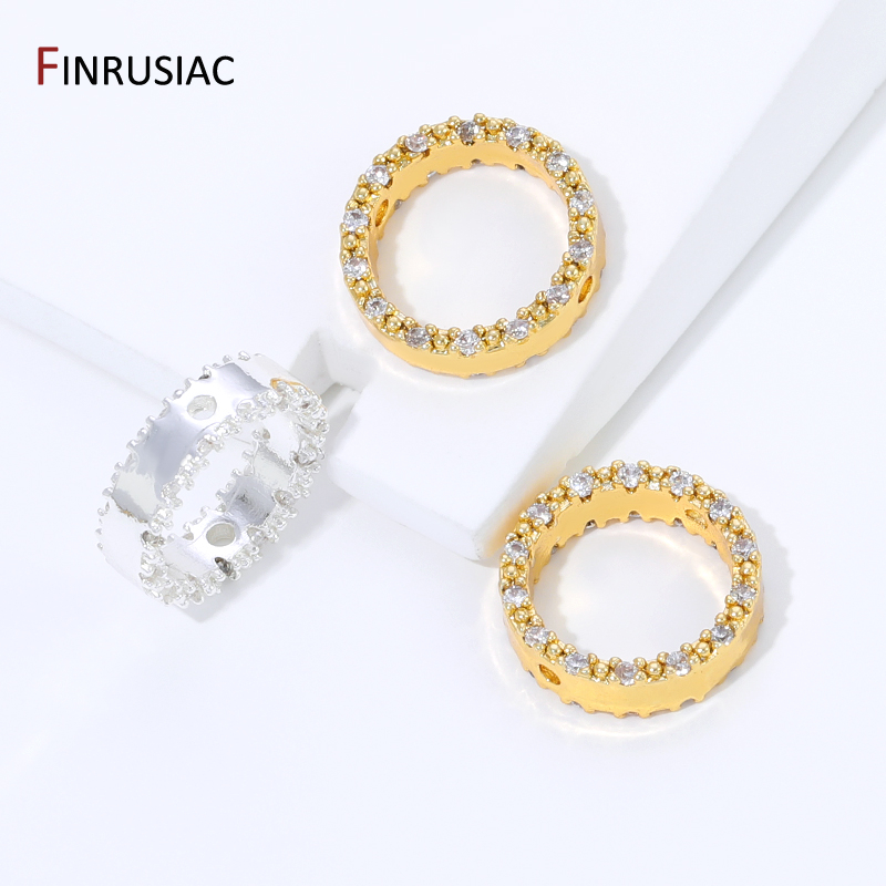 Bingkai Manik Bulat Zirkon Ber - Jewelry Making Items ulasan dan harga