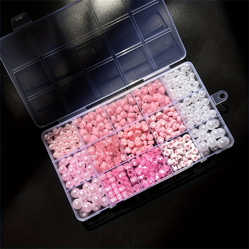 10-Piece Kotak Alfabet Pink, M - Jewelry Making Course ulasan dan harga