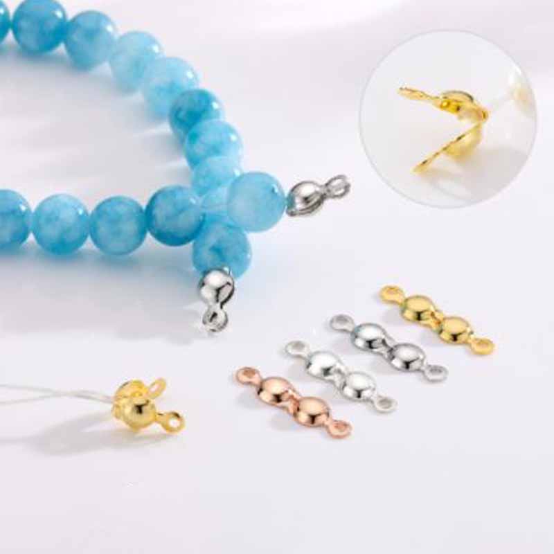 4pcs Manik-manik Penutup Perak - Jewelry Making With Beads ulasan dan harga