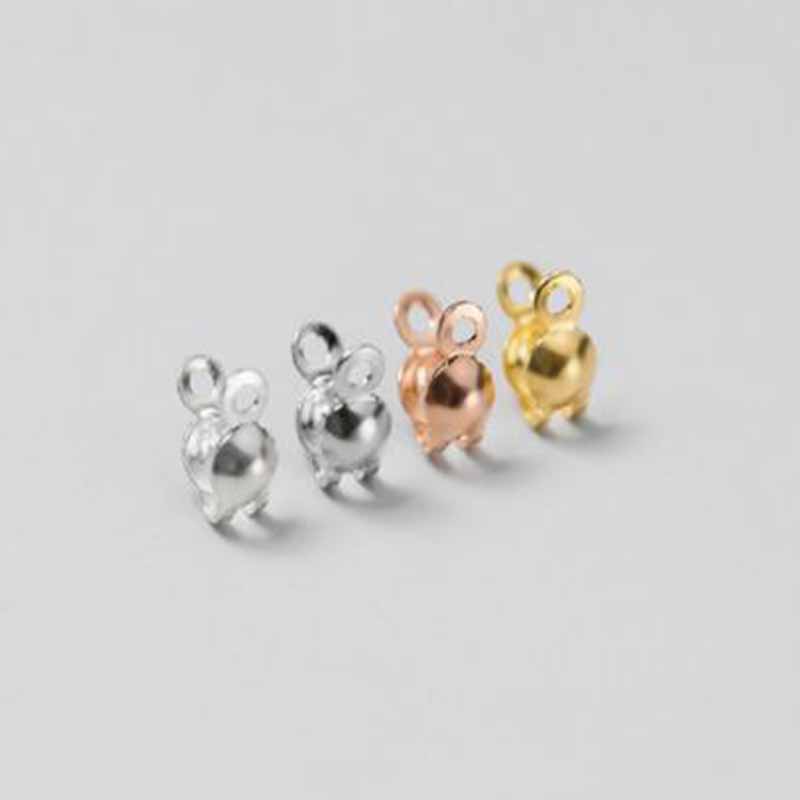4pcs Manik-manik Penutup Perak - Jewelry Making With Beads ulasan dan harga