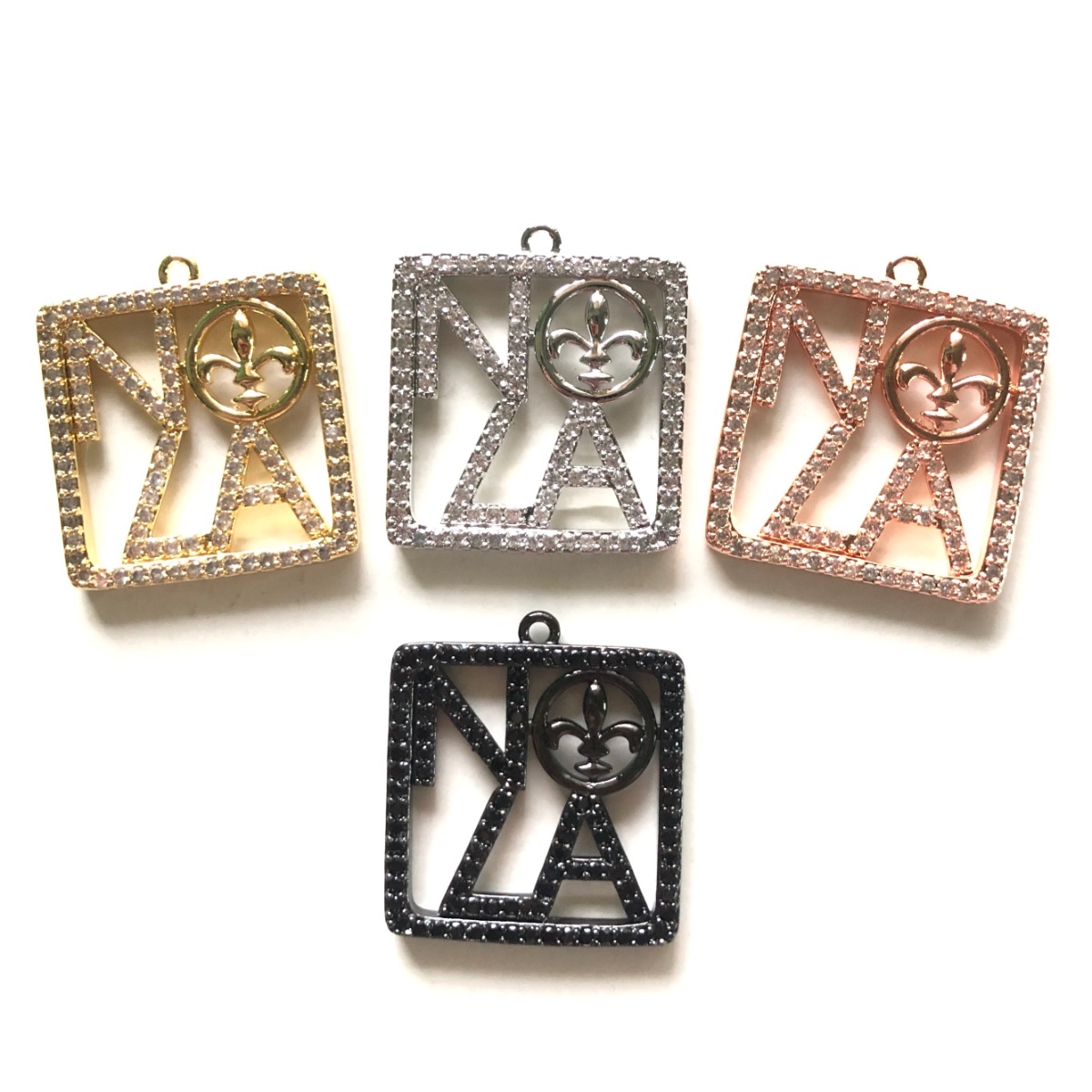 5 Buah Zirkonia Pave NOLA Fleu - Jewelry Making New Orleans ulasan dan harga