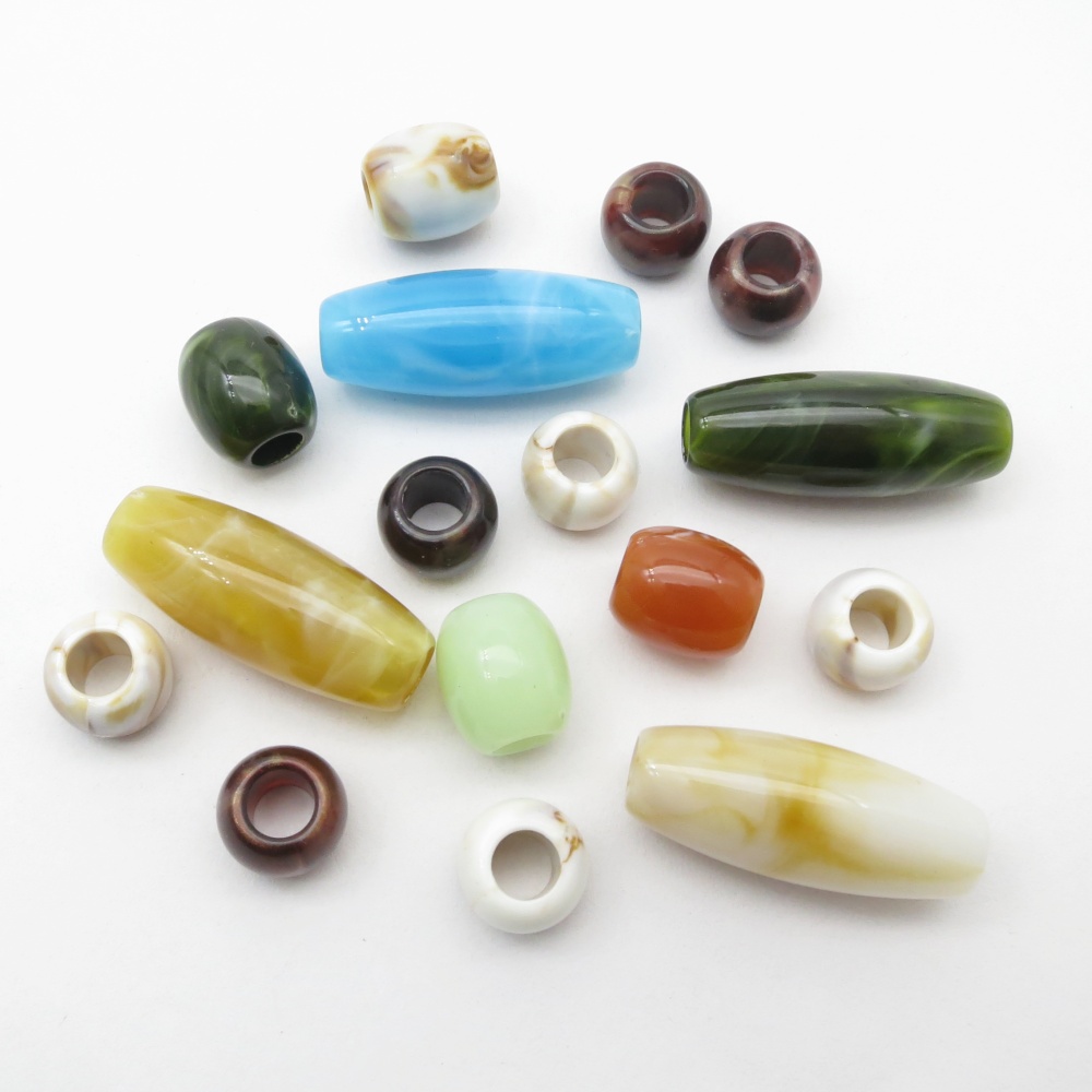 16pcs Manik-manik Akrilik Berb - Crimp Bead Tube ulasan dan harga