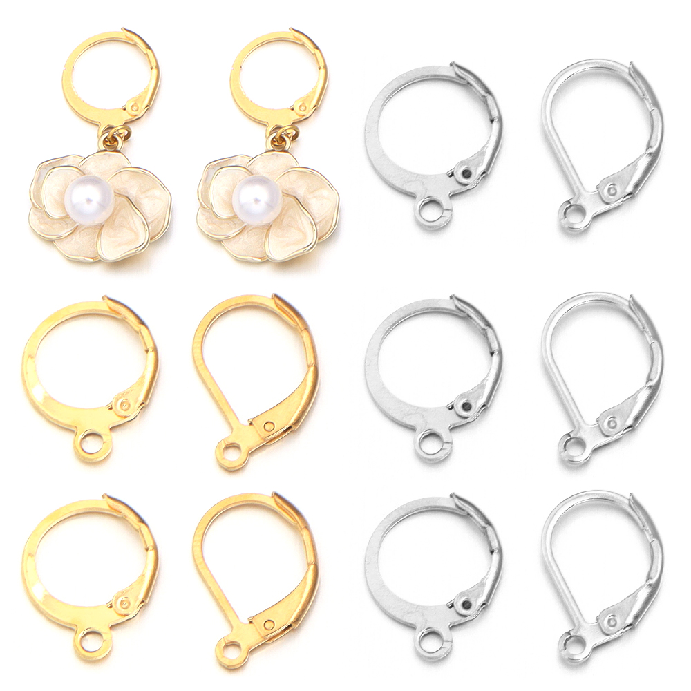 20 Buah/Lot Kait Telinga Baja  - Jewelry Making Articles ulasan dan harga