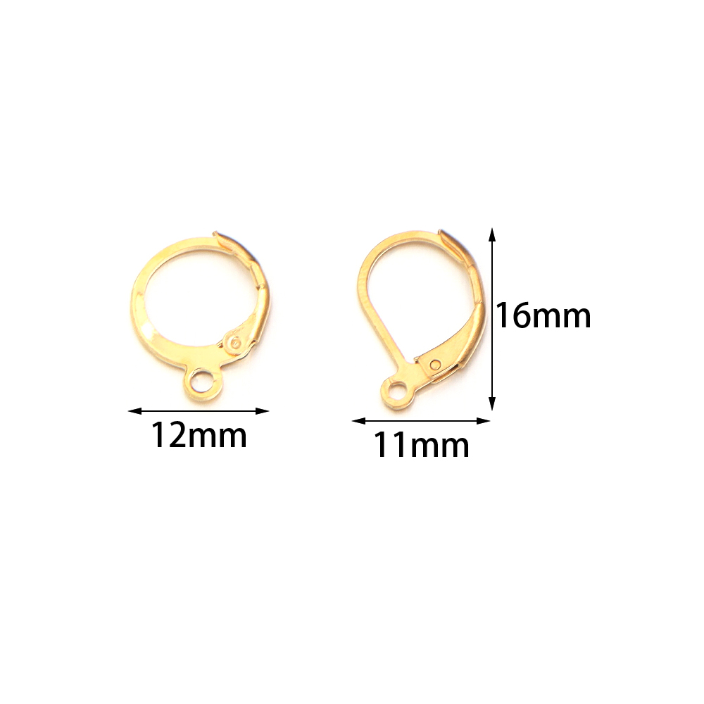 20 Buah/Lot Kait Telinga Baja  - Jewelry Making Articles ulasan dan harga