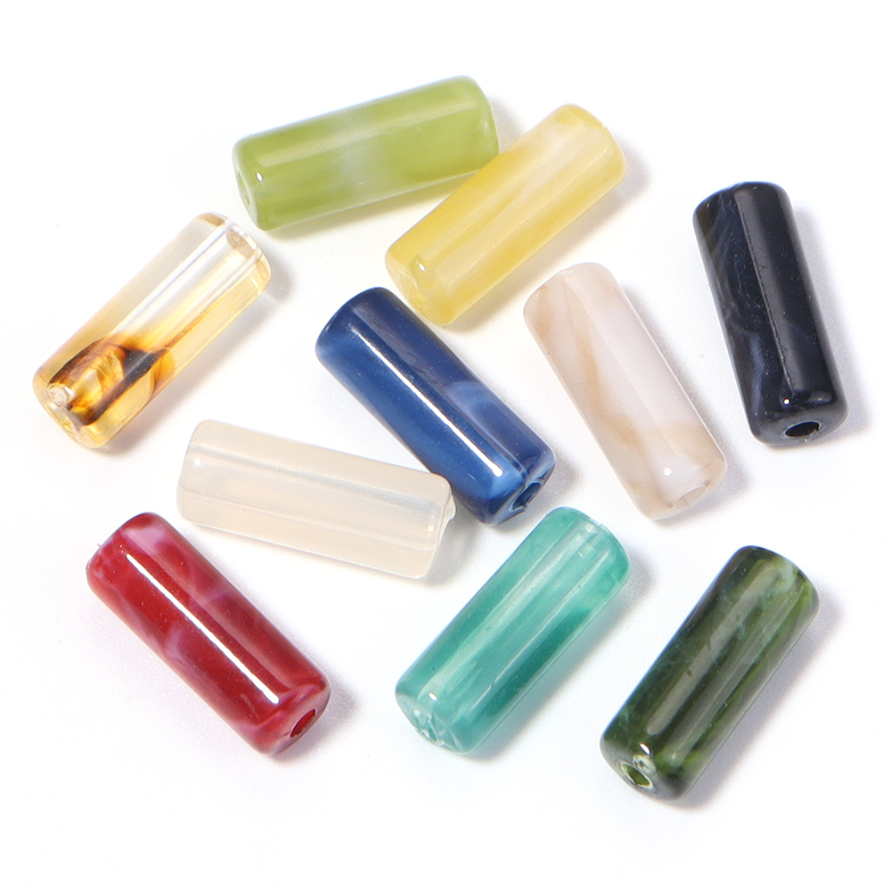 100pcs/lot Manik-manik Akrilik - Crimp Bead Tube ulasan dan harga