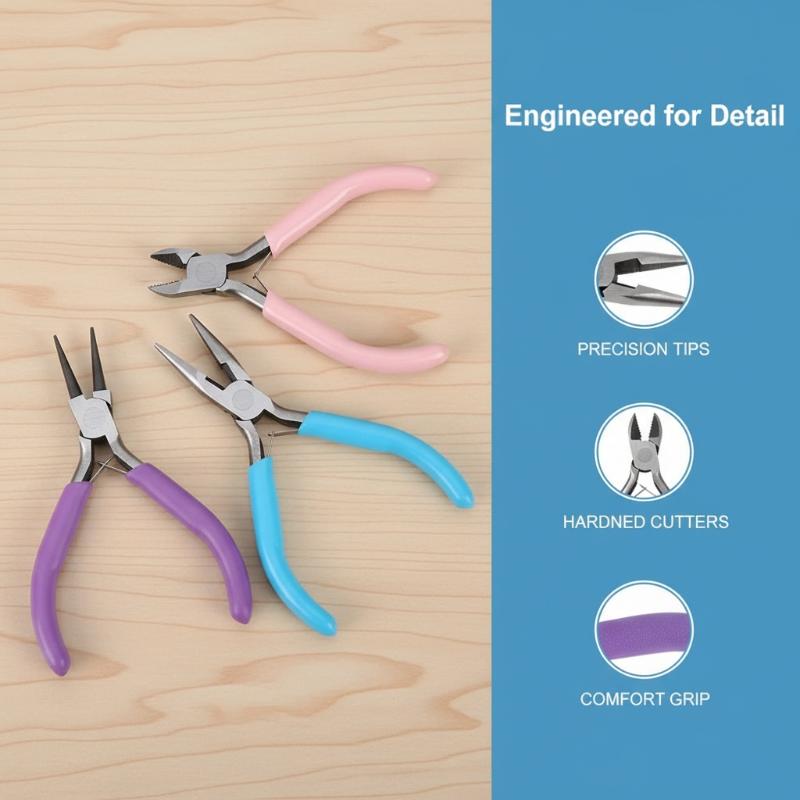 Alat Pembuat Perhiasan Set Tan - Jewelry Making Pliers Set ulasan dan harga