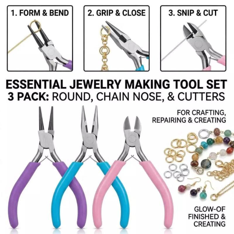 【L】1/3PCS Set Tang Pembuat Per - Jewelry Making Pliers Set ulasan dan harga