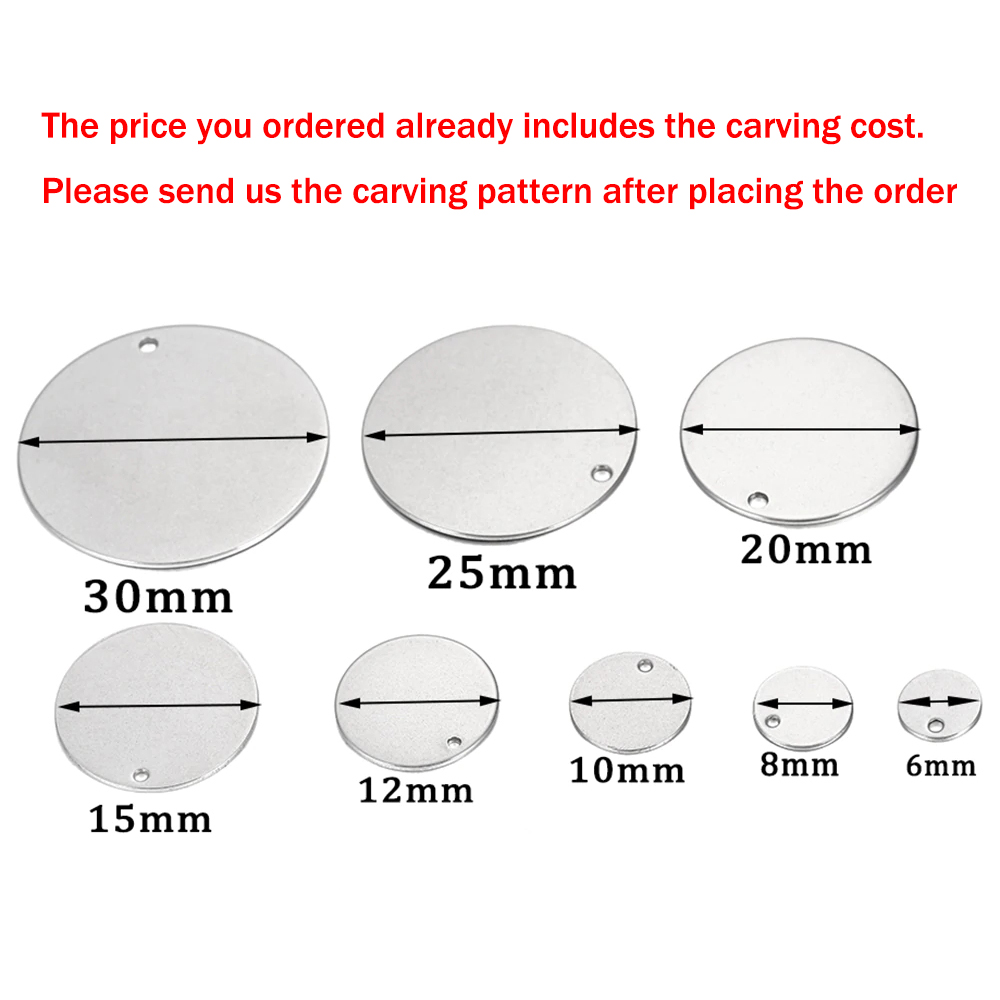 100 buah/lot LOGO ukiran Laser - Making Custom Jewelry ulasan dan harga