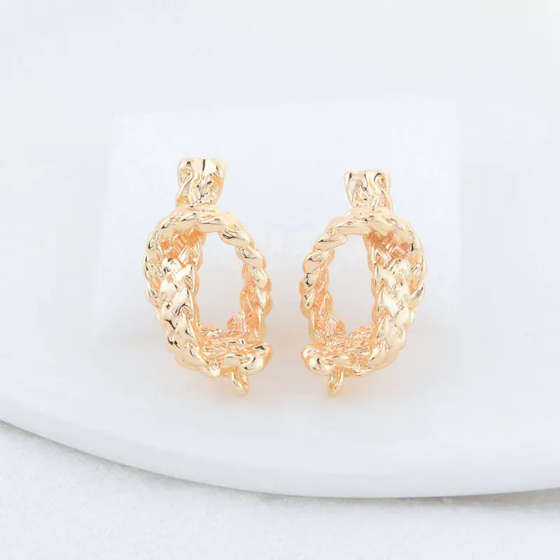 12.5*23MM 14K Warna Emas Kunin - Jewelry Making Set ulasan dan harga