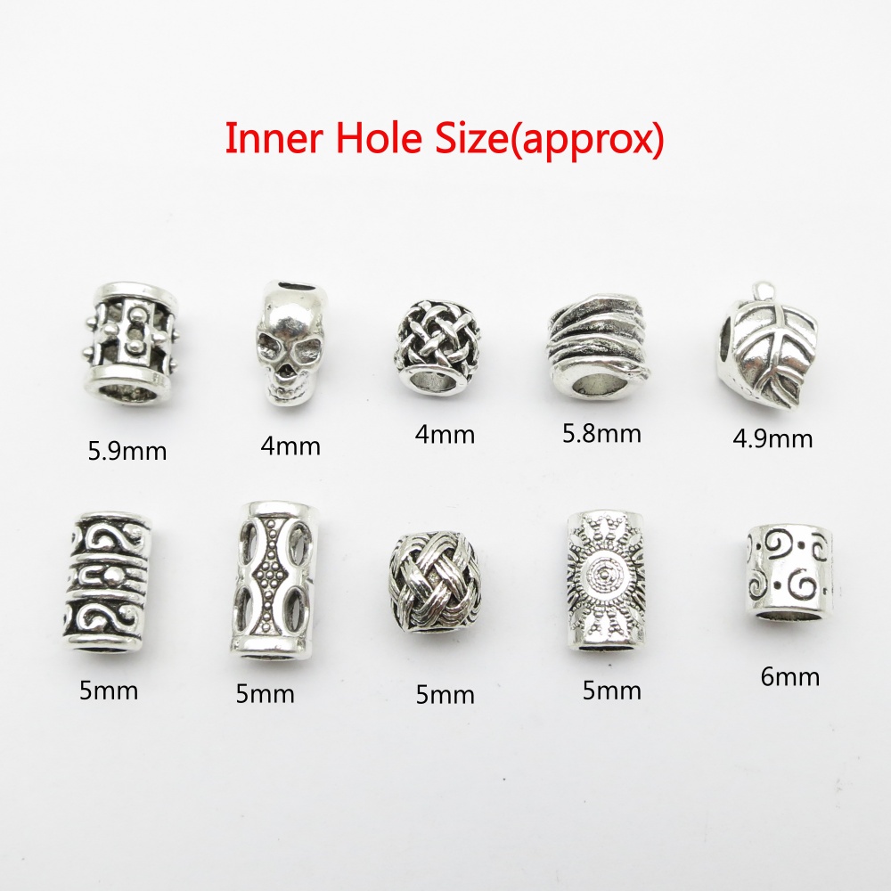 10Pcs/Pak Manik-manik Tengkora - Crimp Bead Tube ulasan dan harga