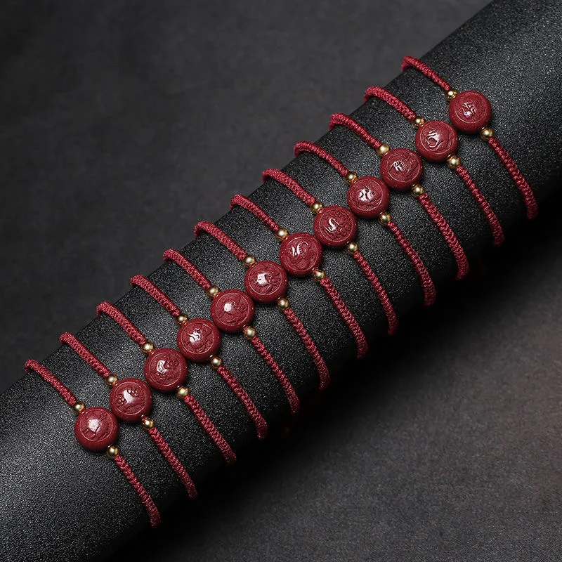 Gelang DIY Zodiak Cina Cinnaba - Making Custom Jewelry ulasan dan harga