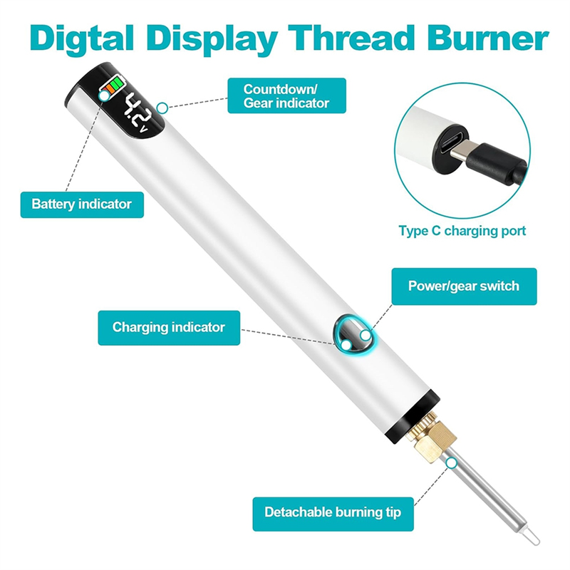 DHDL Kit Pembakar Benang Isi U - Jewelry Making Zapper ulasan dan harga
