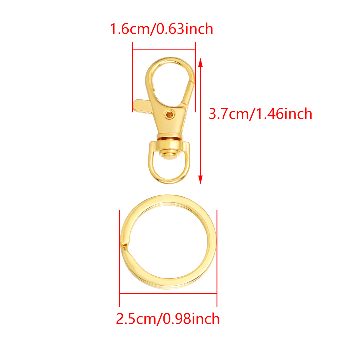 10 Set Pengait Lobster Putar d - Jewelry Making Rings ulasan dan harga